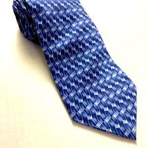 Silk Cambridge Classics Short 58” Tie in Blues